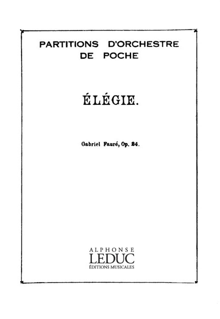 Elegie Op24 -Violoncelle/Orch